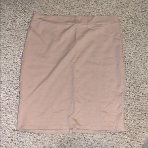 Tan pencil skirt!